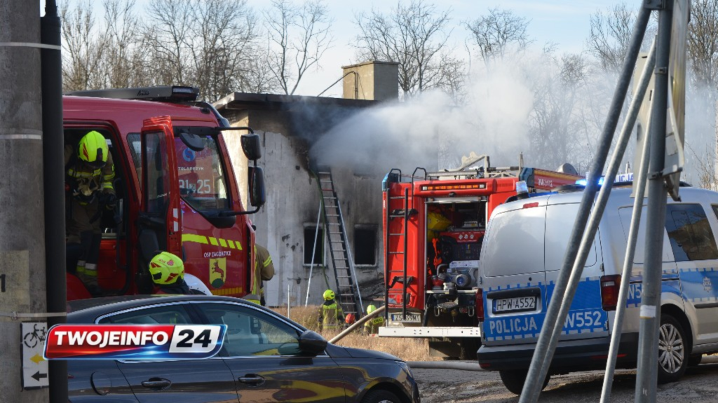Łobez. Pożar pustostanu przy ul. Młyńskiej