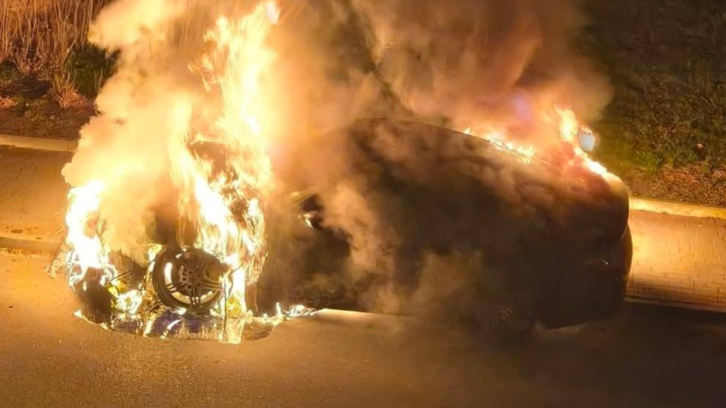 Koszalin. Spłonęło luksusowe Porsche. Czy to było podpalenie?