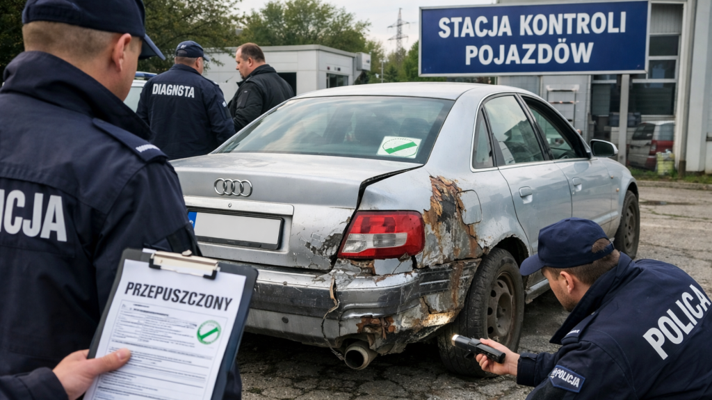Audi przeszło badanie, ale nie powinno. Policja ujawnia nieprawidłowości na stacjach diagnostycznych