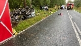 [DW-152] Kolejne zderzenie dwóch samochodów między Reskiem a Starogardem. Nie żyją dwie osoby, trzecia w ciężkim stanie
