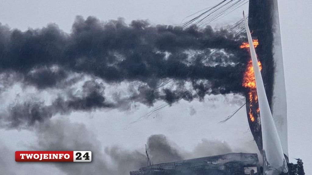Płonie turbina wiatrowa pod Koszalinem