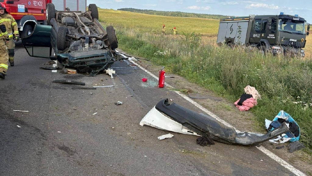 Wypadek na dwudziestce między Drawskiem a Węgorzynem
