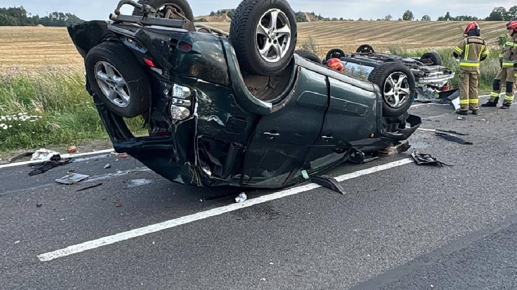 Wypadek na dwudziestce między Drawskiem a Węgorzynem