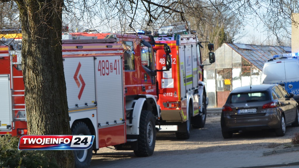 Łobez. Pożar pustostanu na Młyńskiej