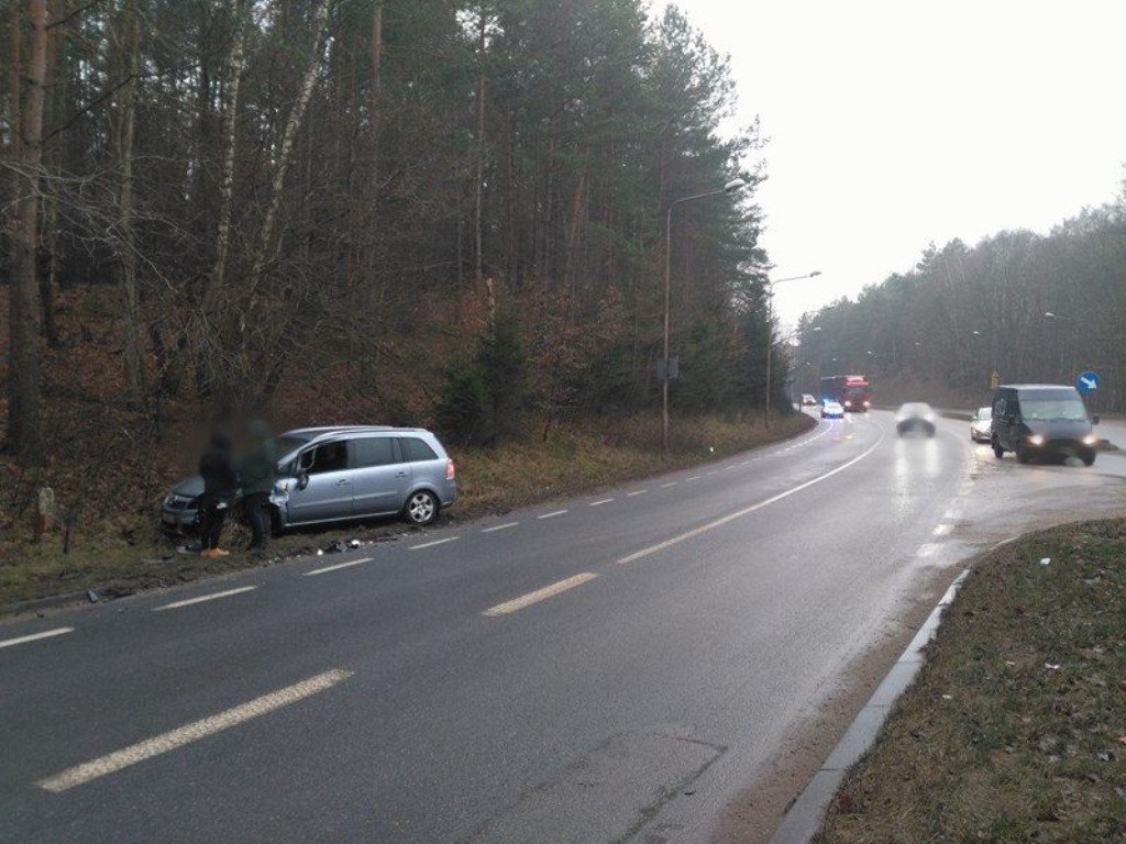 Kolizja Opla i pługopiaskarki w Koszalinie